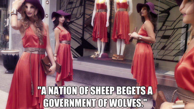 Does a nation of sheep breed a government of wolves?