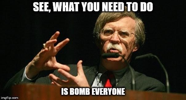 What's your opinion of Trump firing John Bolton as National Security Advisor?