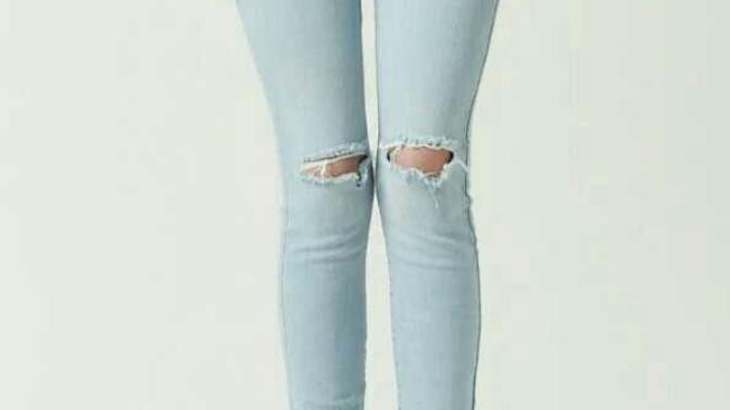 Have you ever been soaked to the boner, I mean to the bone from the rain? Noo would you wear these Ripped Jeans? Are they actually Still in Style?