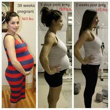 After pregnancy, is it normal for moms to have additional weight that's hard to lose and is it normal for moms to be heavier than non mom's?