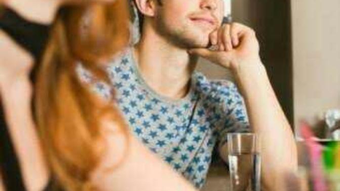 A sudden eye contact?