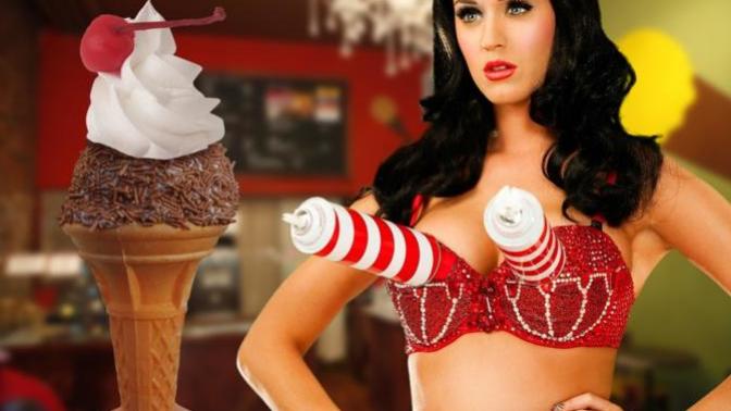 Katy Perry - a has been who needs gobs or makeup to look hot or a decent performer and singer?