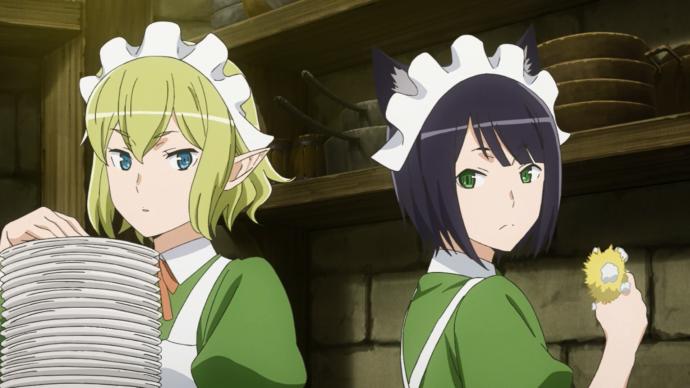 Ryuu and Chloe (Anime: Danmachi)