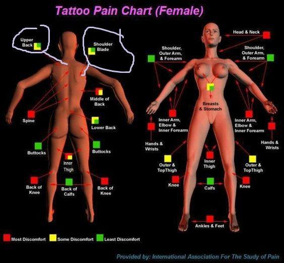 Is this tattoo pain chart accurate?