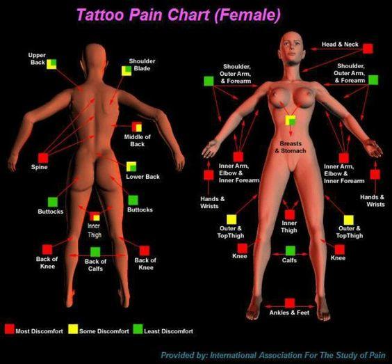 Is this tattoo pain chart accurate?