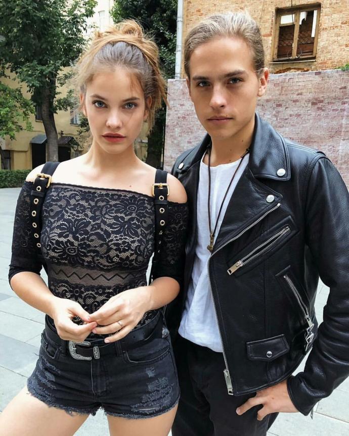 Dylan Sprouse and his girlfriend Barbara Palvin.