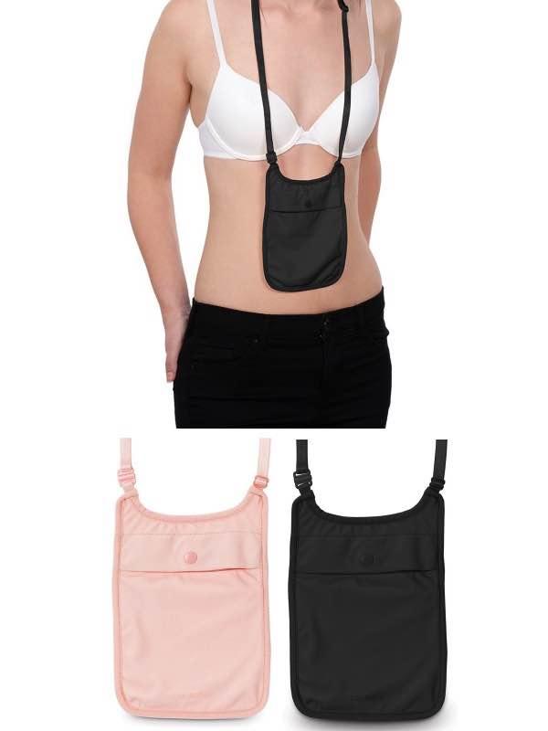 Are neck pouches safe to hide money and passport when travelling overseas? Rather than leaving it in a hotel safe?