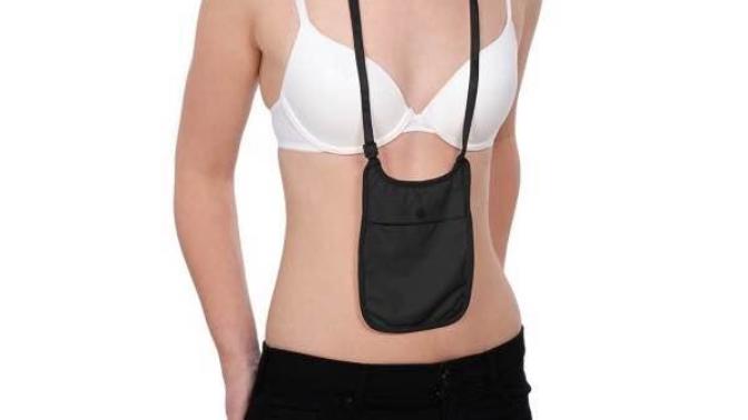 Are neck pouches safe to hide money and passport when travelling overseas? Rather than leaving it in a hotel safe?