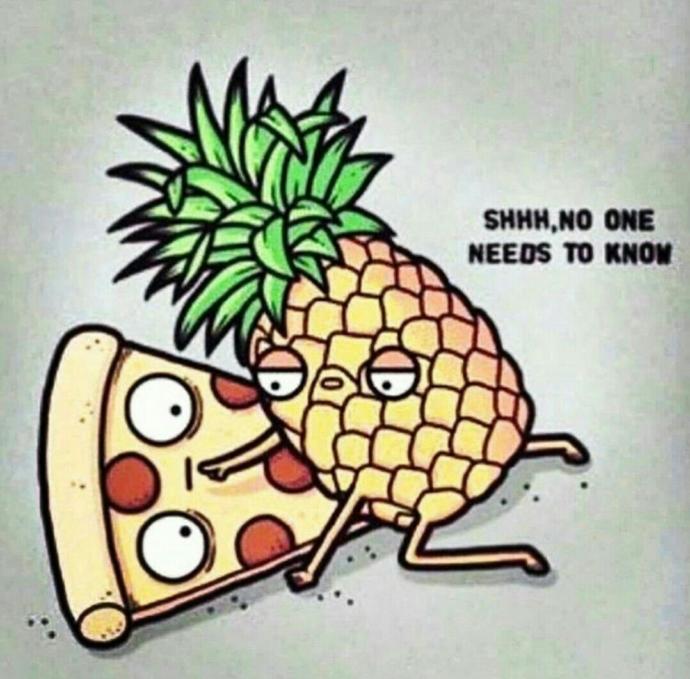 Even forbidden love is love.. C'mon where is my fellow Hawaiian pizza lovers?