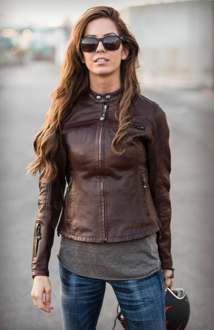 Which is the most interesting motorcycle girl outfit?