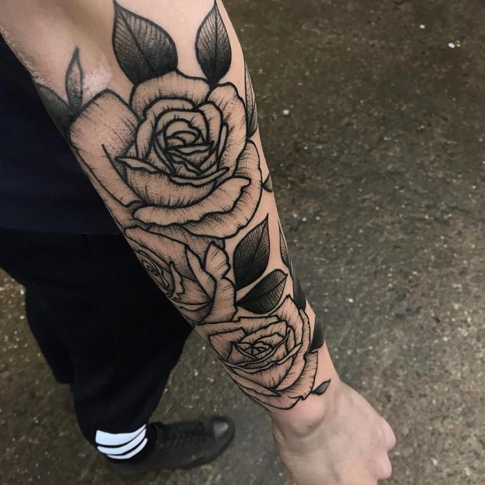 Light color roses