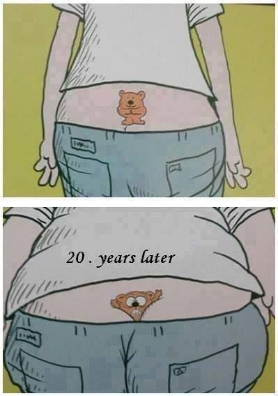 Why are tattoos on males a turn on for women, but tattoos on females are a turn off for men?