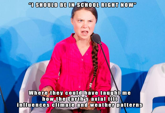 Greta Thurnberg. After her deranged display showed how emotionally unstable she is should she be put into an institution?