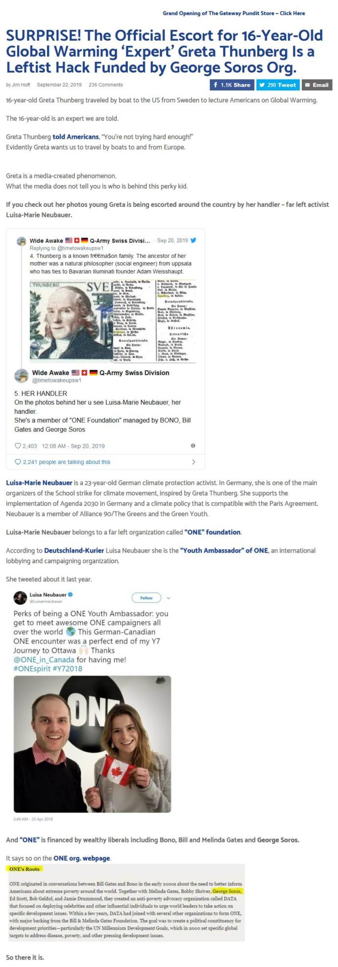 Greta Thurnberg. After her deranged display showed how emotionally unstable she is should she be put into an institution?