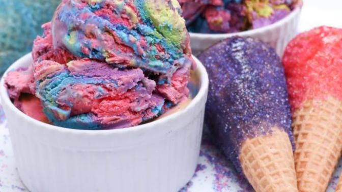 Would you try Unicorn Sparkle ice cream?
