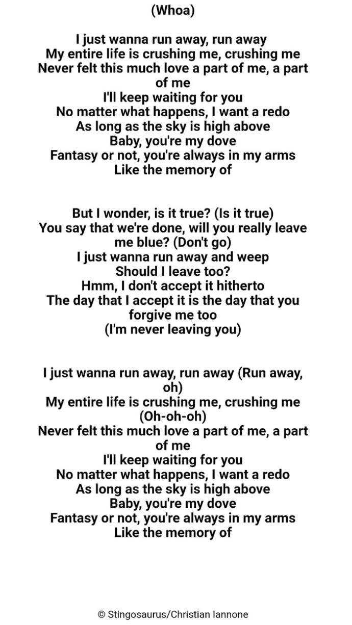 Which type of style/genre is the best out of these three songs that would go best with these lyrics?