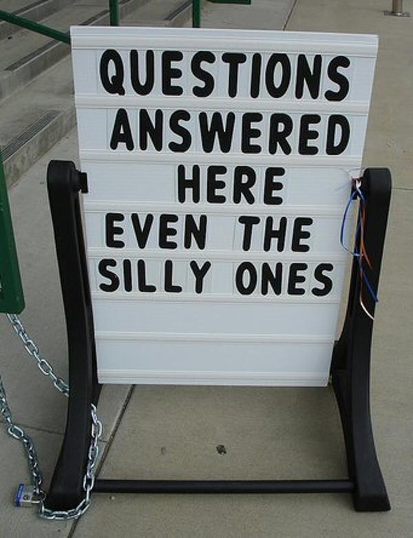 I have a stupid question for you ... did you know that today was 
