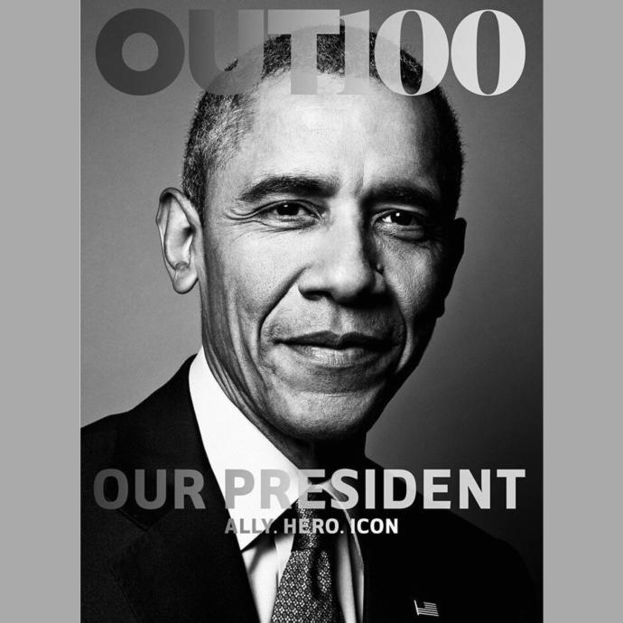 Obama becomes the first President to pose for an LGBT magazine
