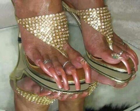 Which type of long toenails look most attractive to you?