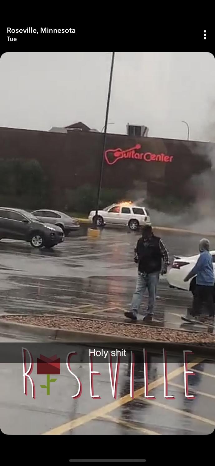 How tf does a car catch on fire in the rain?