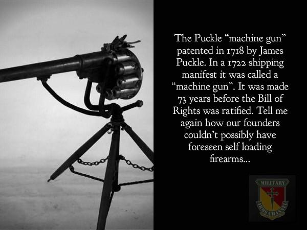 Do you think the Founding Fathers didn't see farther advancements to Firearms?