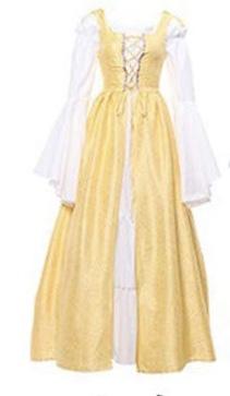 Medieval Peasant Dress: Which color is best. (Irl Dress should fit like #H. Others are for color reference only. My hair is mixed dark / light brown)?