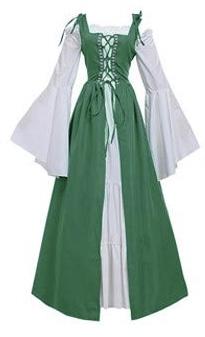 Medieval Peasant Dress: Which color is best. (Irl Dress should fit like #H. Others are for color reference only. My hair is mixed dark / light brown)?