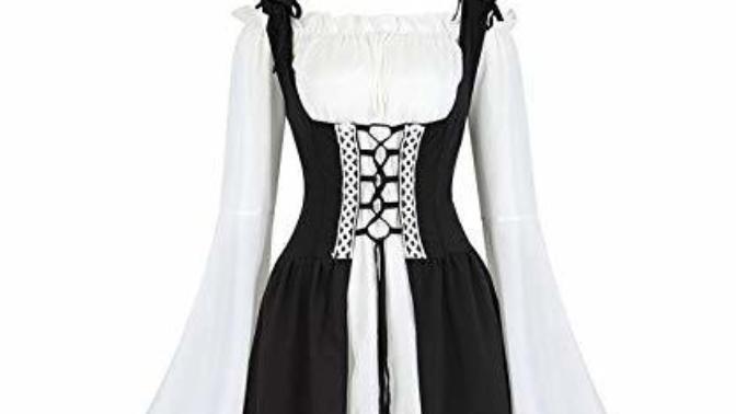 Medieval Peasant Dress: Which color is best. (Irl Dress should fit like #H. Others are for color reference only. My hair is mixed dark / light brown)?