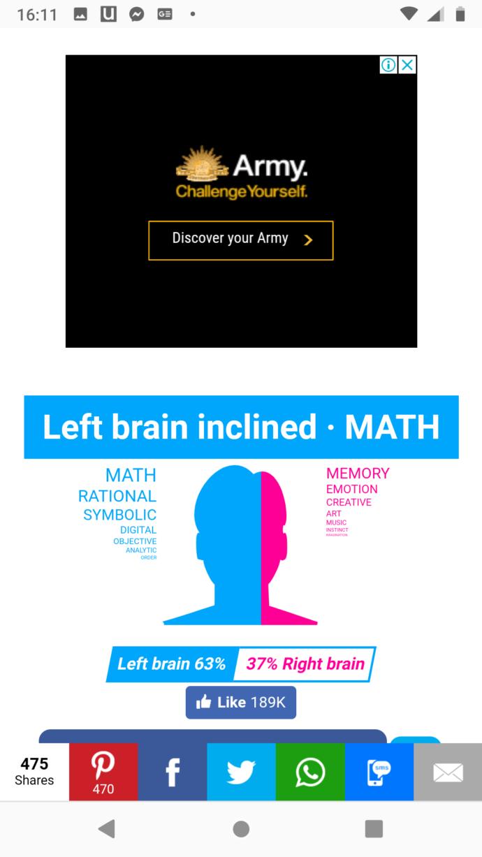 Are you 'left brain' or 'right brain' dominant?