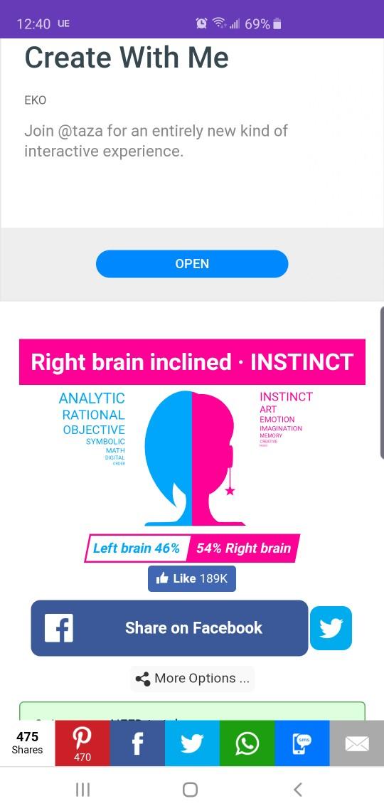 Are you 'left brain' or 'right brain' dominant?