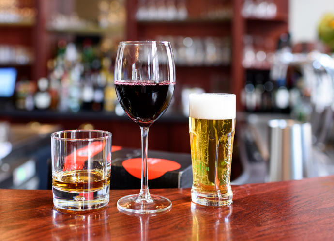 What drink do you order at the bar?