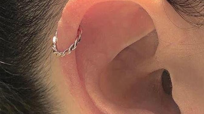 What do you guys think of my helix piercing?