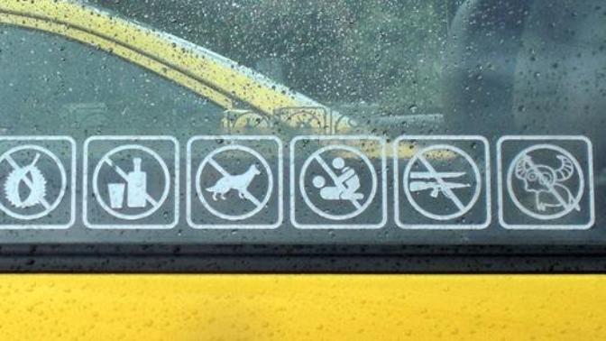 Things you are not allowed to do or take with you in a taxi in Thailand?