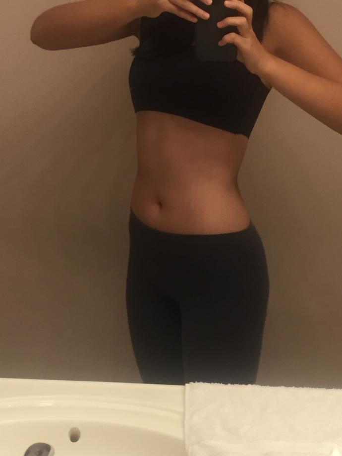 Is my stomach flat?