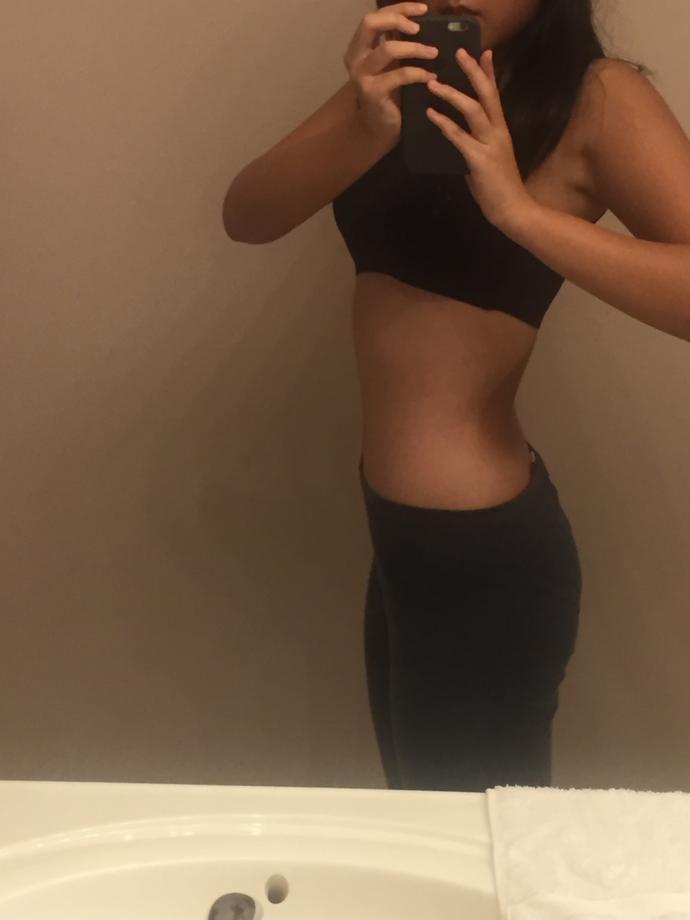 Is my stomach flat?