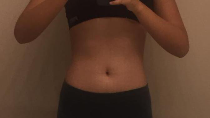 Is my stomach flat?