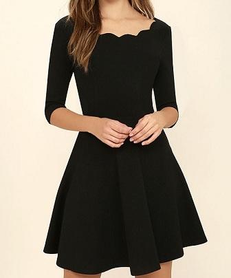 Which accessories can look good with black dress?