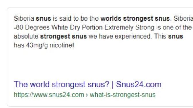 Do you know what is snus?
