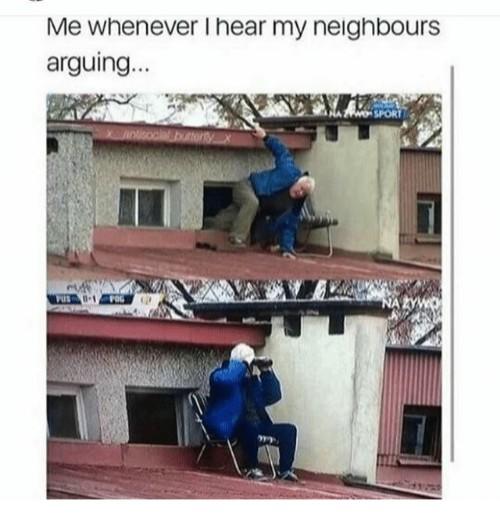 Do you ever spy on your neighbours?
