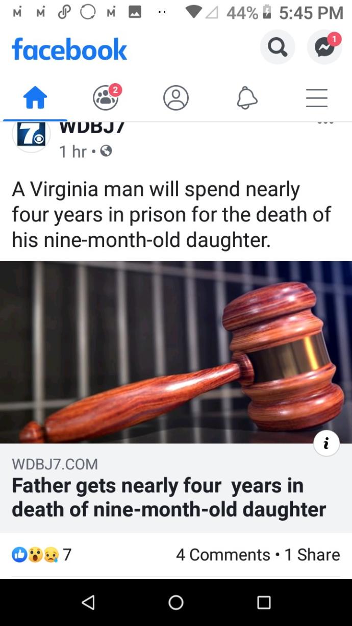 Do you think that nearly 4 years in prison is enough for a man who killed his 9 month old daughter?