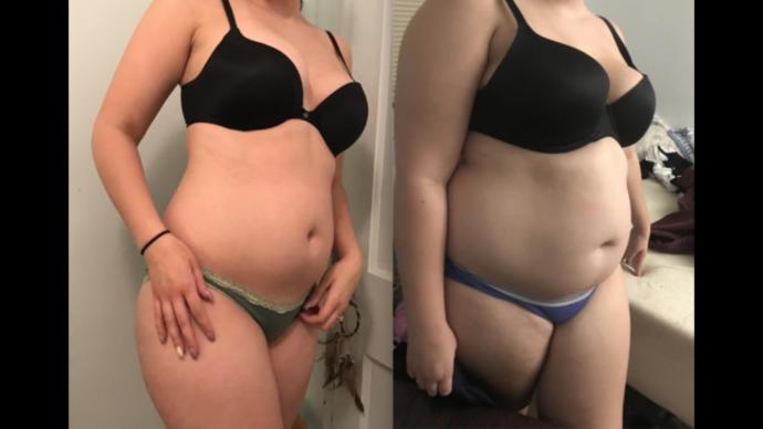 A decent before and after the one on the left is I think January 2018