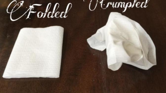 Do you fold or crumple your toilet paper before use?
