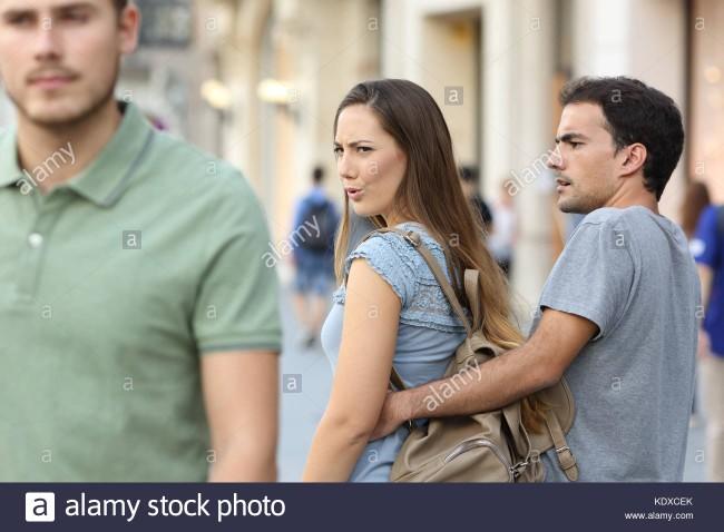 Lads, have you ever caught your girl checking out another guy?