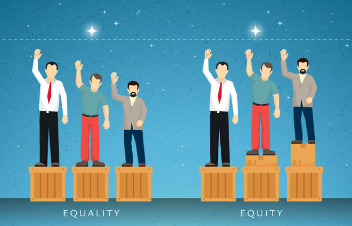 Also... people seem to frequently confuse equity with equality.