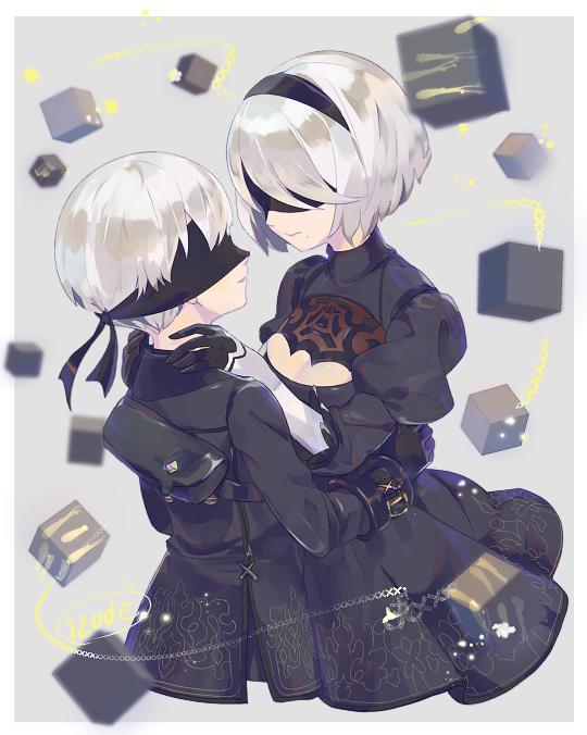 2B (Right) and 9S (Left) (Video Game: Nier: Automata)