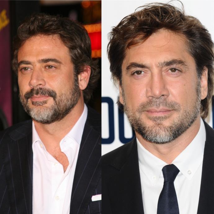 Javier Bardem and doppelganger Jeffrey Dean Morgan