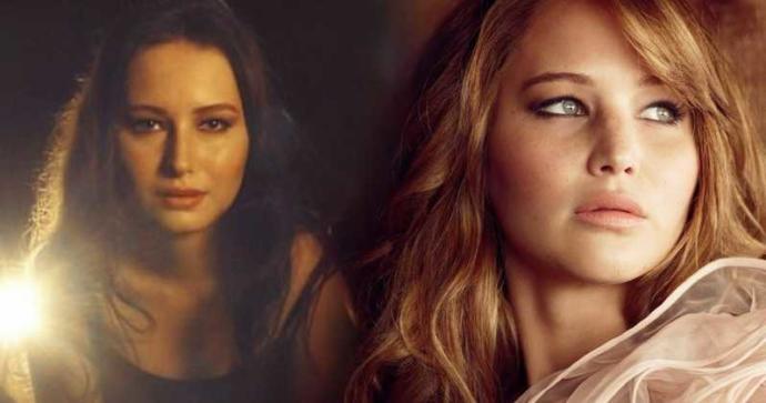 Brunette Jennifer Lawrence and teen model Alexia Maier
