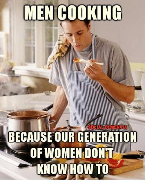 Why don't/can't women cook anymore?