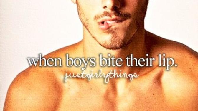Girls, guys biting their lip, hot or not?