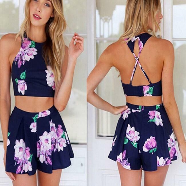 What fashion options with floral print look the most interesting??